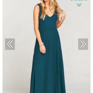 Jade bridesmaid dress